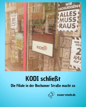 KODI schließt