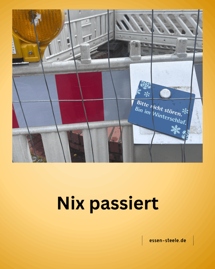 Stillstand am Kaiser-Otto-Platz